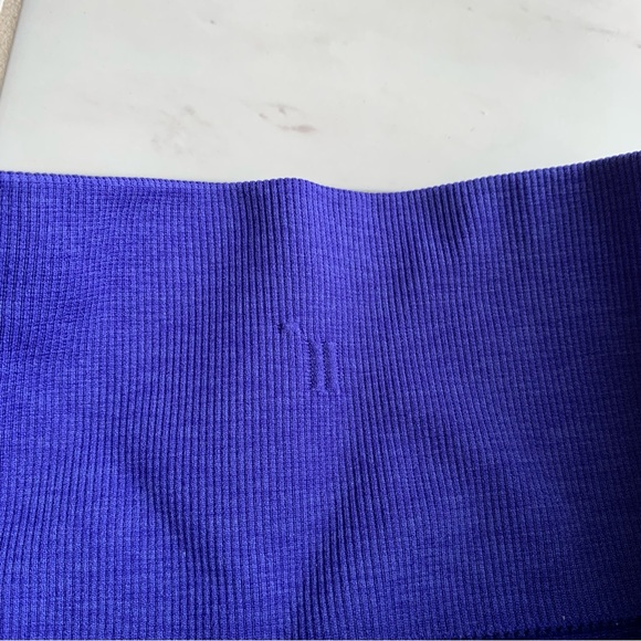 Lululemon In The Flow Crop II Heathered Bruised Berry seamless leggings purple - Picture 11 of 12